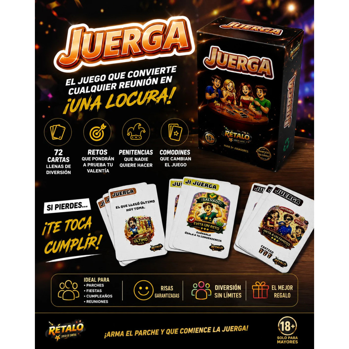 CARTAS JERGA 72 CARTAS CARTAS JERGA 72 CARTAS