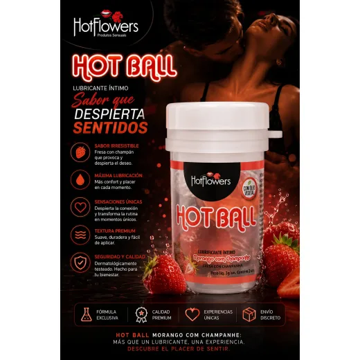 Hot Ball Sensación x 2 FRESA CON CHAMPAG