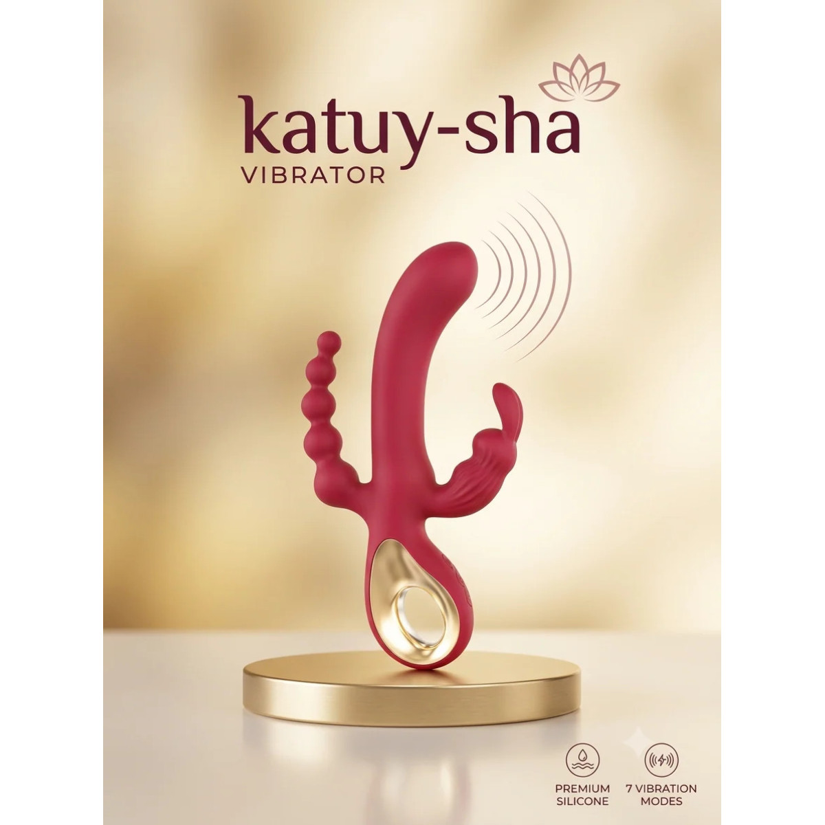 Vibrador KATUYSHA Triple Placer Vibrador KATUYSHA Triple Placer