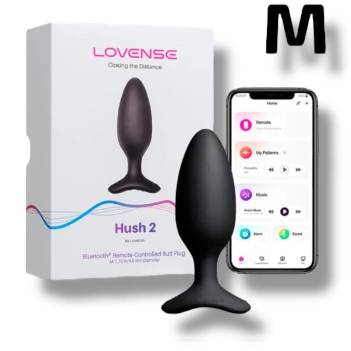 Plug Anal Vibrador Hush 2 Controlado por APP Global by Lovense