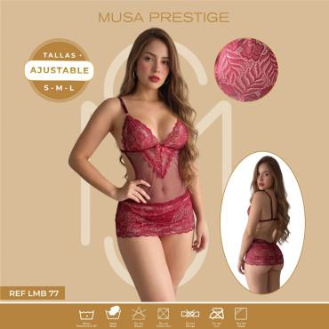 LENCERIA LMB 77 VINO...