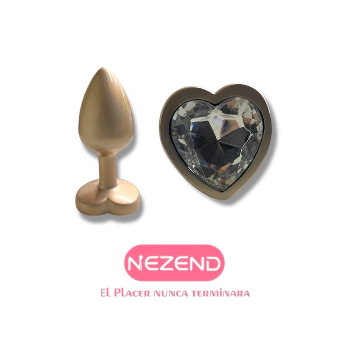 PLUG JOYA CORAZON TALLA S DORADO