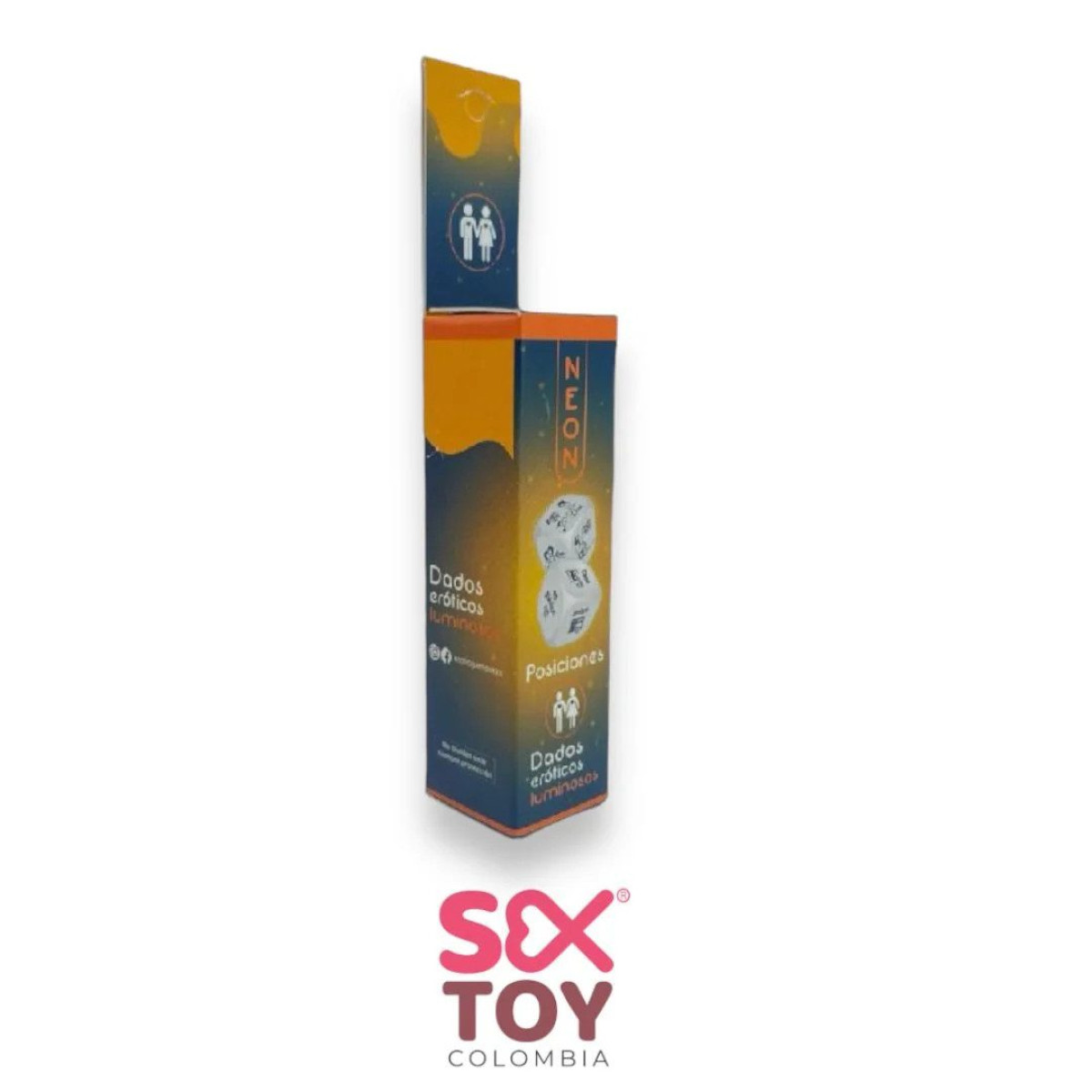 Juego Dados Neon x 2 Posiciones Hetero
