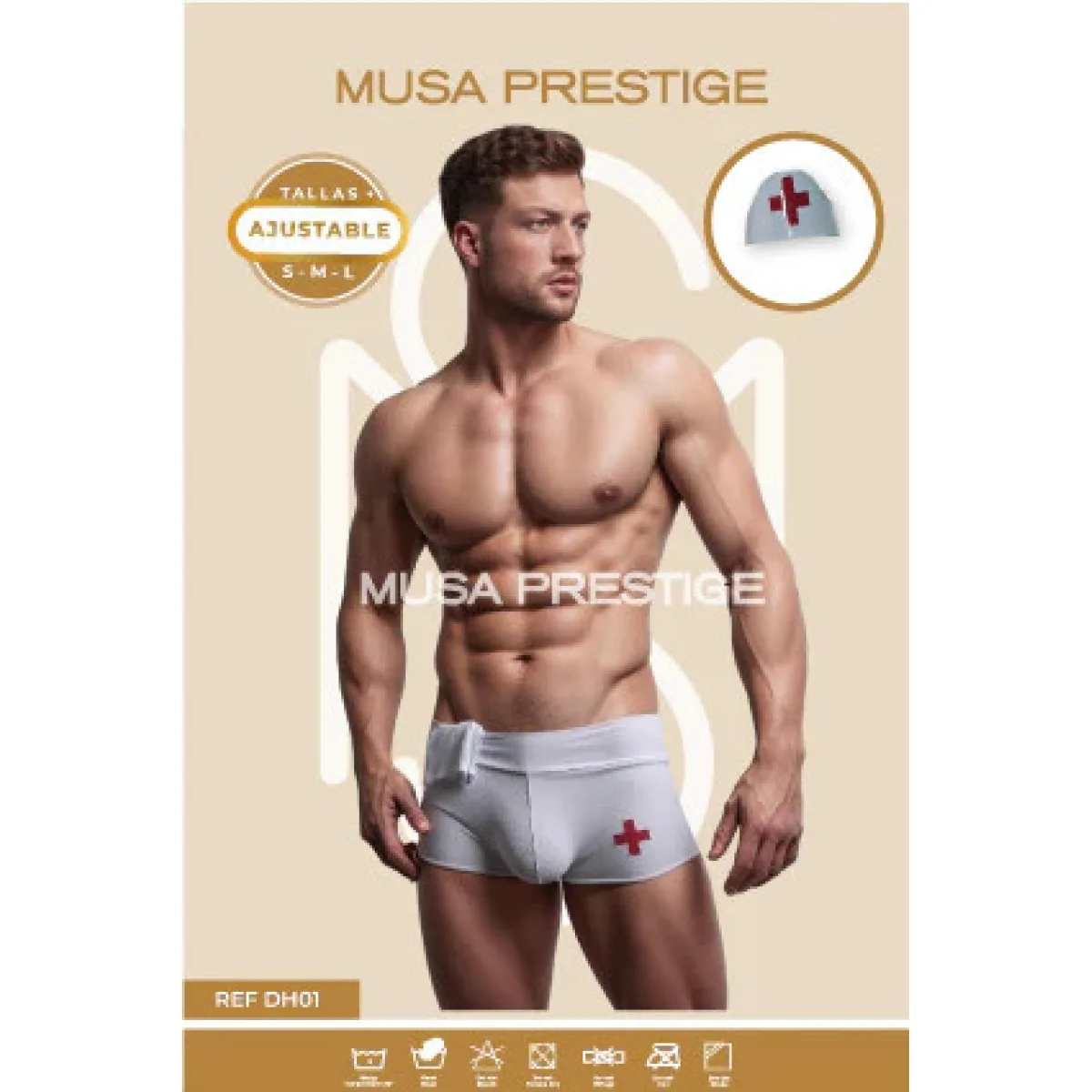 Disfraz Musa Hombre Enfermero DH01