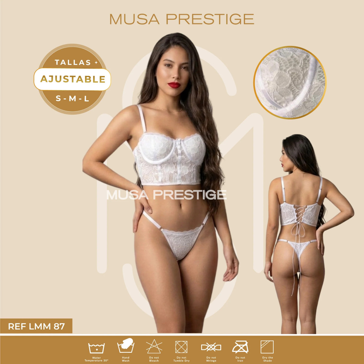 Lenceria LMM 87 BLANCO Lenceria LMM 87 BLANCO