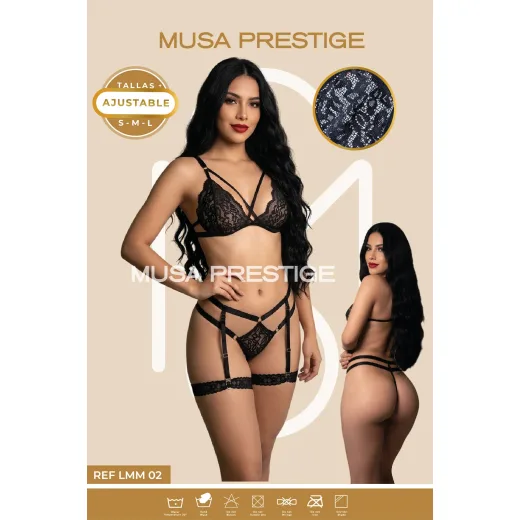 Lenceria LMM02 NEGRO
