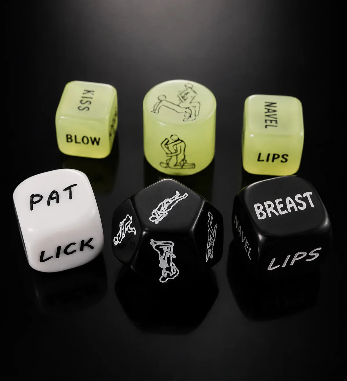 Juego de Dados Dodecaedro De Posiciones Sexuales