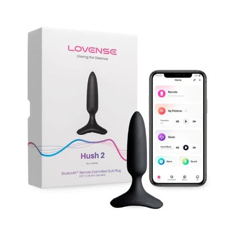 Vibrador Anal Hush 2 Controlado por APP Global by Lovense 1" PULGADA