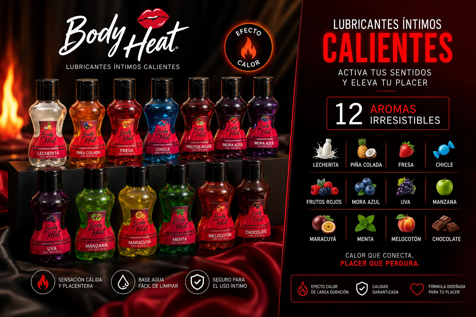 Docena Aceite Caliente Cuerpo x 37 ml