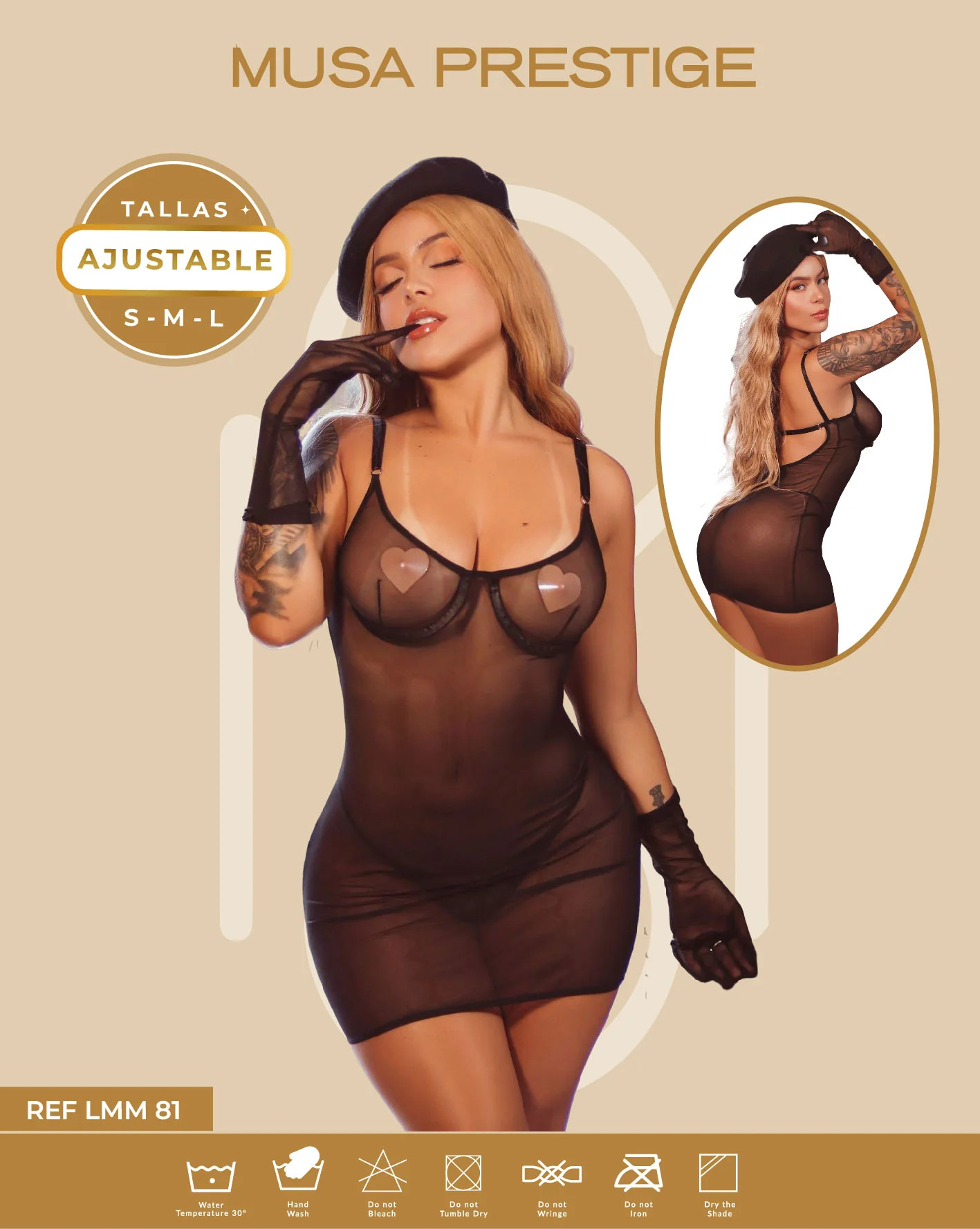 LENCERIA LMM 81 NEGRO