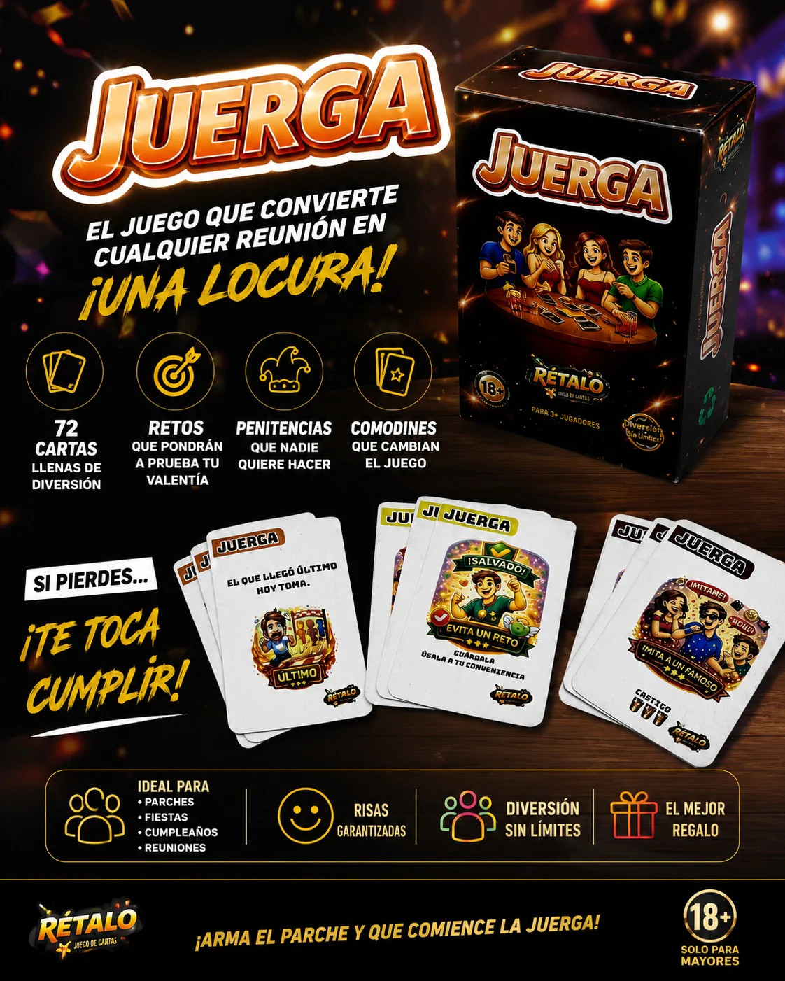 CARTAS JERGA 72 CARTAS